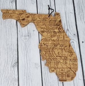 NEW Totally Bamboo Florida Serving and Cutting Board